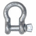 Kinedyne 101-12625GRA Anchor Shackle: Screw Pin, 6,500 lb Working Load Limit, 1 7/64 in Wd Between Eyes - KVM Tools Inc.KV48PX64