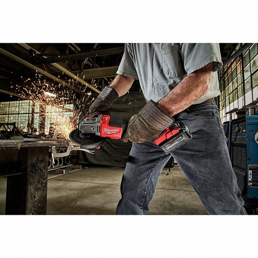 Milwaukee 2980-22 Angle Grinder Kit 6 in Wheel Dia, Paddle, without Lock-On, Brushless Motor, (2) 6.0 Ah, 18V DC - KVM Tools Inc.KV494F33