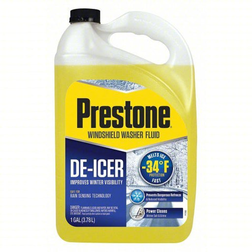 Prestone AS253 Windshield Washer/De-Icer, Bottle, 1 gal, Premixed Fluid PK6 - KVM Tools Inc.KV49XW62