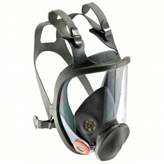 3M 6900 Full Facepiece Reusable Respirator, With Cool Flow Valve, 6000 Series, Size Large - KVM Tools Inc.KV4JG19