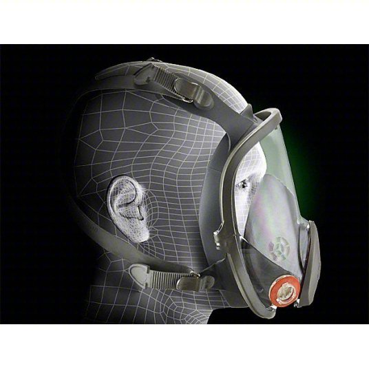 3M 6900 Full Facepiece Reusable Respirator, With Cool Flow Valve, 6000 Series, Size Large - KVM Tools Inc.KV4JG19