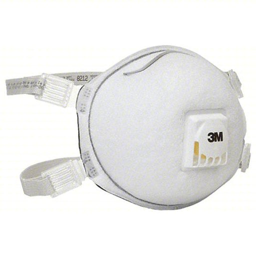 3M 8212 N95 Disposable White Particulate Respirator w/ Valve 10pk. - KVM Tools Inc.KV4JG36