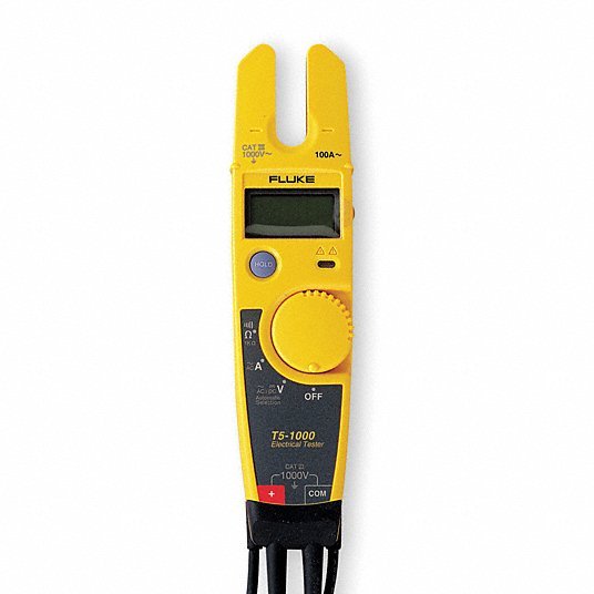 Fluke-T5-1000 NIST Clamp Meter, LCD, 100 A, 0.5 in (13 mm) Jaw Capacity, CAT III 1000V, CAT IV 600V Safety Rating