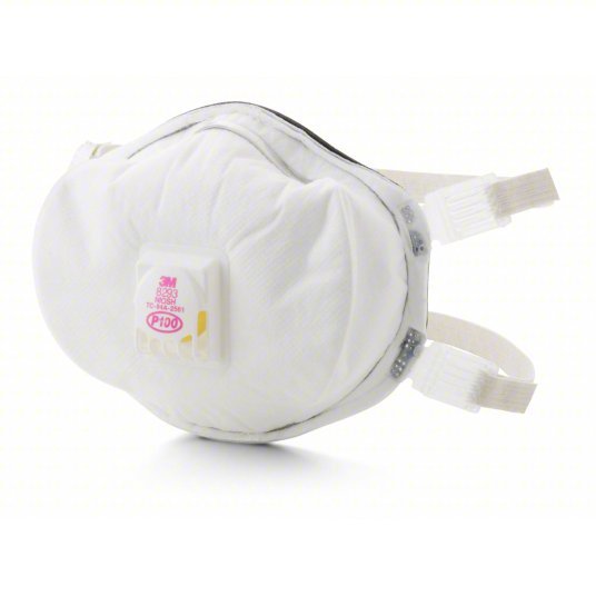 3M 8293 P100 Disposable White Particulate Respirator w/ Valve - KVM Tools Inc.KV4MH54