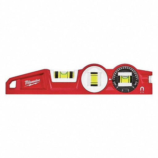 Milwaukee 48-22-5210 10" Die cast Torpedo Level w/360 Degree Locking Vial - KVM Tools Inc.KV52ZW34