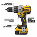 Dewalt DCK694P2 Cordless Combination Kit: 20V DC Volt, 6 Tools, 1/2 in Hammer Drill (Compact, 38,250 BPM) - KVM Tools Inc.KV54JK23