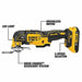 Dewalt DCS356D1 Oscillating Tool Kit 0 to 20,000, 3.2° Oscillation Angle, Accessory Free Tool Change, (1) 2.0 Ah