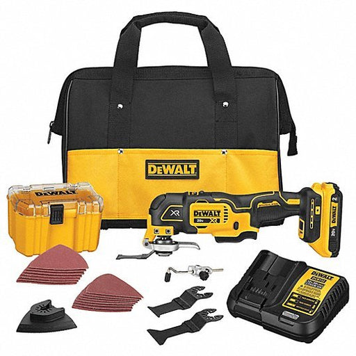 Dewalt DCS356D1 Oscillating Tool Kit 0 to 20,000, 3.2° Oscillation Angle, Accessory Free Tool Change, (1) 2.0 Ah