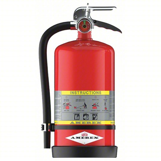 Amerex 713 Fire Extinguisher, 4A:80B:C, Dry Chemical, 13.2031 lb - KVM Tools Inc.KV55PW64