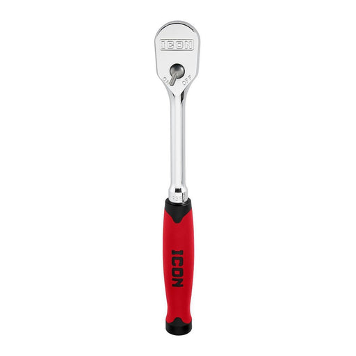 Icon 56341 1/2 in. Drive Professional Low-Profile Ratchet with Comfort Grip - KVM Tools Inc.KVHF56341