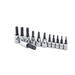 Icon 56366 1/4 in., 3/8 in. Drive Professional TORX Bit Socket Set, 12-Piece - KVM Tools Inc.KVHF56366