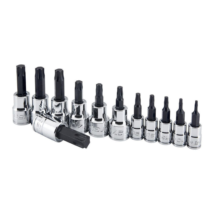 Icon 56366 1/4 in., 3/8 in. Drive Professional TORX Bit Socket Set, 12-Piece - KVM Tools Inc.KVHF56366