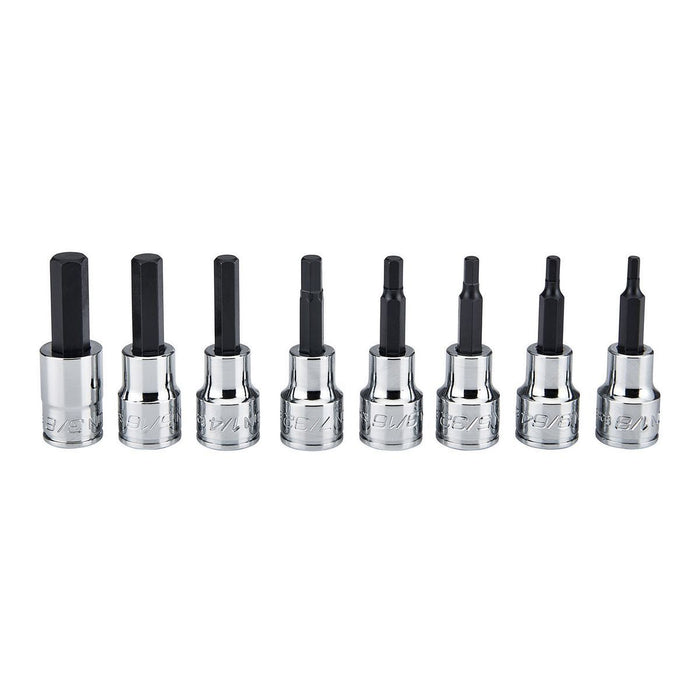 Icon 56588/S2HS-8 3/8 in. Drive SAE Professional Hex Bit Socket Set, 8 Piece - KVM Tools Inc.KVHF56588