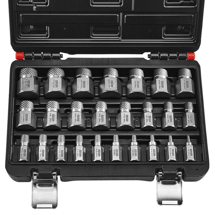 Icon 58699 Multi-Spline Screw Extractor Set, 25-Piece - KVM Tools Inc.KVHF58699