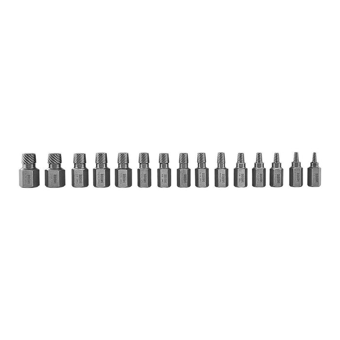 Icon 59194 Multi-Spline Screw Extractor Set, 15-Piece - KVM Tools Inc.KVHF59194