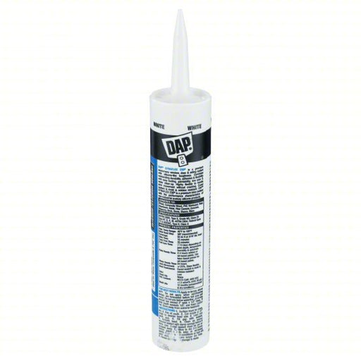 DAP 18275 Silicone Elastomeric Sealant Dynaflex 230, White, 10 oz, Cartridge - KVM Tools Inc.KV5A468