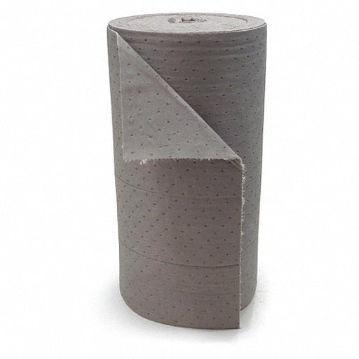 Brady RFDP328DP Sorbent Roll, Absorbs 55 gal. Universal, White - KVM Tools Inc.KV5DFL4