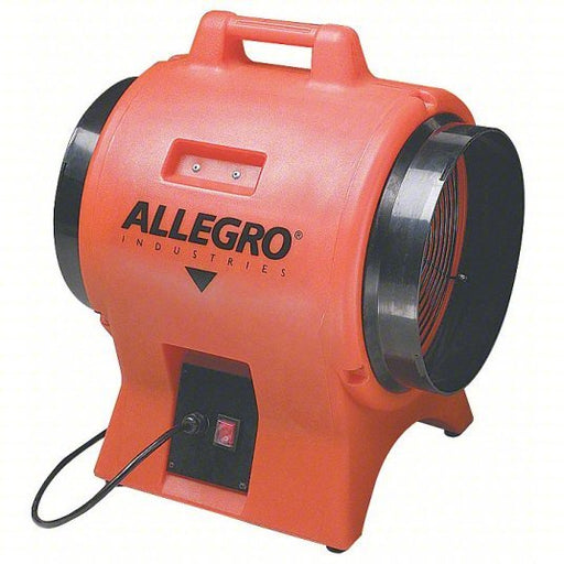 Allegro 9539-12 Confined Space Fan 115V AC, 12 in Duct Dia, 1 hp, 3,400 RPM - KVM Tools Inc.KV5GVX4