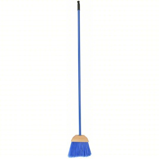 Ability One 7920-01-458-8208 Angle Broom 7 in Sweep Face, Medium, Synthetic, Blue Bristle, 5 in Bristle Lg, Aluminum - KVM Tools Inc.KV5LG99