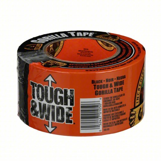 Gorilla 106425 Heavy Duty Duct Tape, 2.88 in W x 25 yd L , Black, 1 PK - KVM Tools Inc.KV5REA3