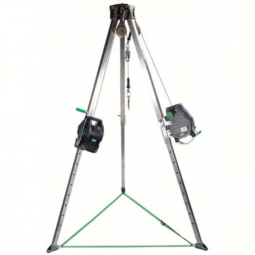 MSA 10163033 Confined Space Kit 5 ft to 8 ft Ht, 3 1/8 ft to 4 7/8 ft Base, 400 lb Wt Capacity, Includes SRL - KVM Tools Inc.KV60UJ29