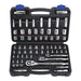 Quinn 64267 1/4 in., 3/8 in., 1/2 in. Drive SAE and Metric Hi-Vis Socket Set, 66-Piece - KVM Tools Inc.KVHF64267