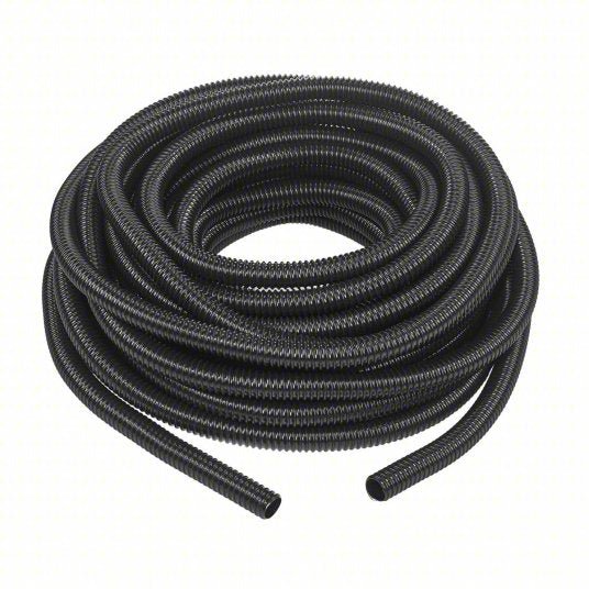 Hubbell B2050 Liquid-Tight Flex Plastic Conduit 1/2 in Trade Size, Black, 100 ft Nominal Lg, B - KVM Tools Inc.KV6D083