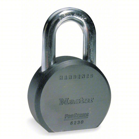 Master Lock 6230D Padlock 1 1/8 in Vertical Shackle Clearance, 7/8 in Horizontal Shackle Clearance, 5 Pin Pins, Steel - KVM Tools Inc.6T416