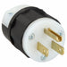 Leviton 5266-C Straight Blade Plug, Male, NEMA 5-15P, 15 A, 125V AC, 2 Poles, 3 Blades, Black/White - KVM Tools Inc.KV792TM2