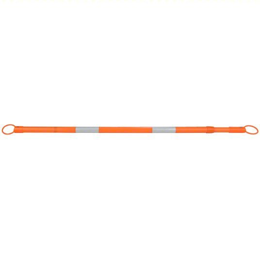 KVM Tools KV9XPY3 Telescoping Traffic Cone Bar, ABS, 2 in Dia, 62-1/4 in to 104-3/4 in L, Orange - KVM Tools Inc.KV9XPY3