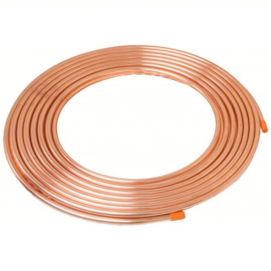 Streamline 655R ACR Copper Tubing, 3/8 in Outside Dia, 50 ft, Coil, Seamless, C12200 Grade, Soft Temper - KVM Tools Inc.KV3P671