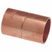 Nibco U600RS 1/2 Coupling, Rolled Tube Stop Wrot Copper, Cup x Cup, 1/2 in x 1/2 in Copper Tube Size - KVM Tools Inc.KV5P175