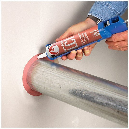 STI LCI300 Fire Barrier Sealant, Caulk, Up to 4 hour Fire Rating, Intumescent, Watertight, 10.1 oz, Red - KVM Tools Inc.KV3PA75