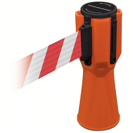 Tensabarrier TC114-30-MAX-NO-D3X-C Tensacone Topper(R) Height 9 In Orange - KVM Tools Inc.KV1CWN1